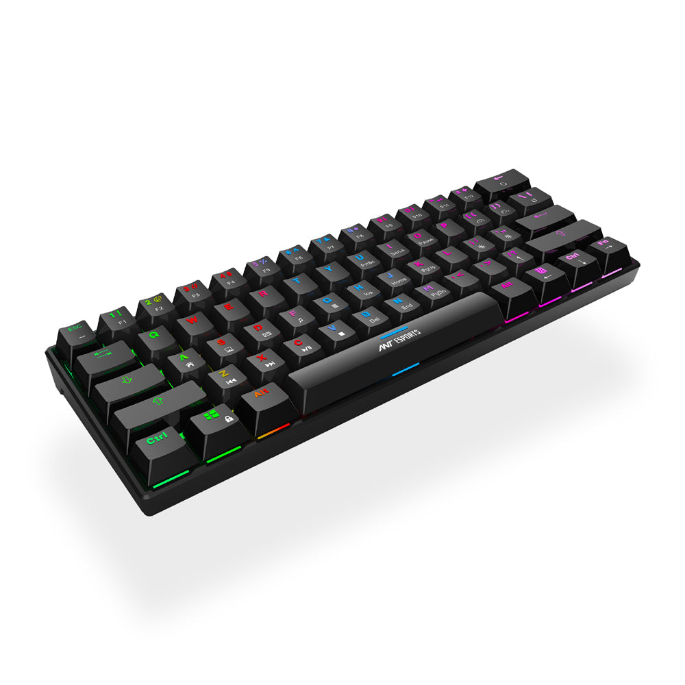 Ant Esports MK1300 V2 Mechnical Wired Gaming keyboard,with RGB, (Black)