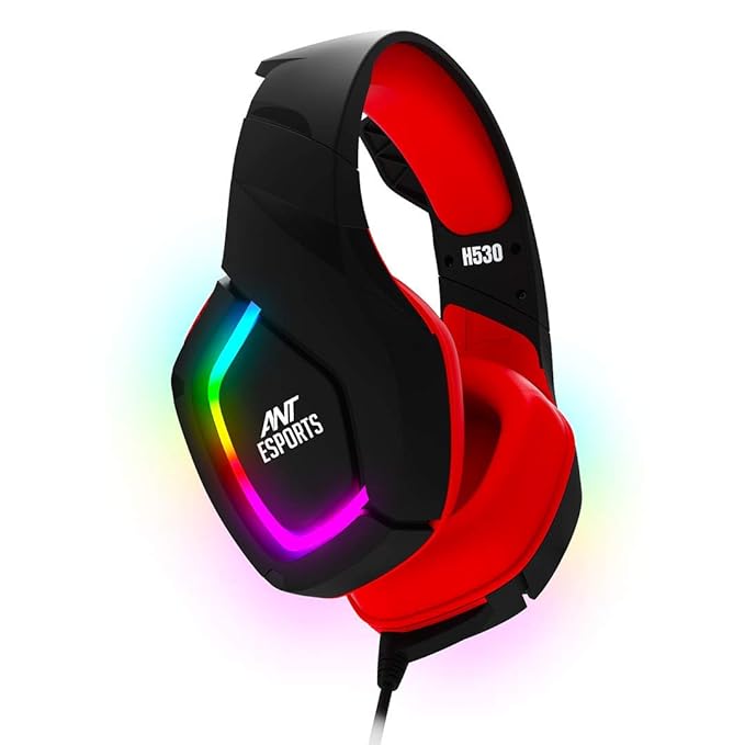 Ant Esports H530 RGB Gaming Headset - Black Red