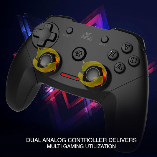 Ant Esports GP 300 Pro V2 Wireless Black Gamepad Controller for PC / Laptop / PS3