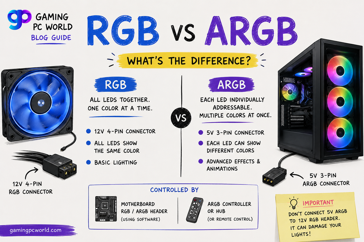 RGB vs ARGB Explained: Which One Should You Choose for Your Gaming PC?