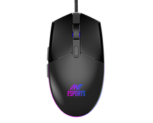 Ant Esports GM60 3600DPI RGB Wired Gaming Mouse Black