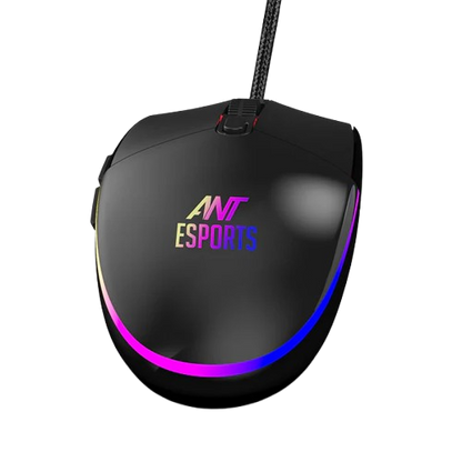 Ant Esports GM60 3600DPI RGB Wired Gaming Mouse Black