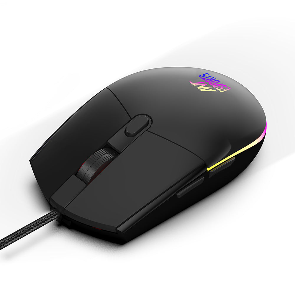 Ant Esports GM60 3600DPI RGB Wired Gaming Mouse Black