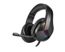 Ant Esports H1100 Pro Wired RGB Black Headphone 50mm Drivers