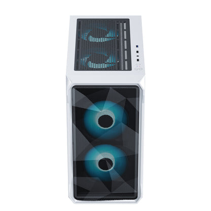 Ant Esports 100 Air Mini Tower (M-ATX/ITX) Gaming Cabinet White 2x120mm Fans