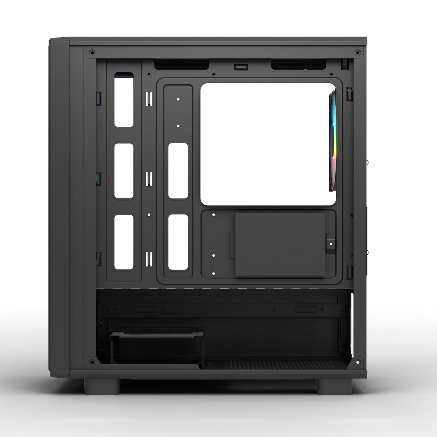 Ant Esports 120 Air Mini Tower M-ATX M-ITX Black Cabinet 3x120mm Static RGB Fans