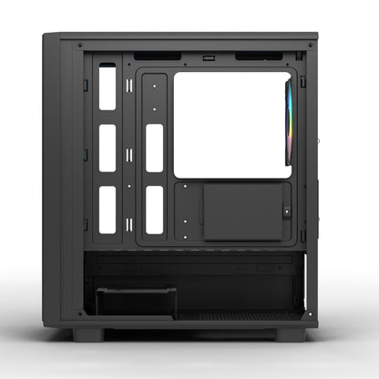 Ant Esports 120 Air Mini Tower M-ATX M-ITX Black Cabinet 3x120mm Static RGB Fans