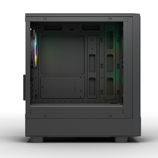 Ant Esports 120 Air Mini Tower M-ATX M-ITX Black Cabinet 3x120mm Static RGB Fans