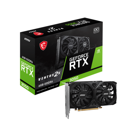 MSI GeForce RTX 3050 Ventus 2X 6G OC, Graphic Card