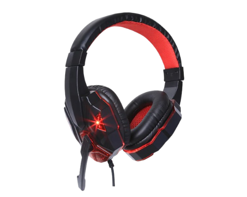 Lapcare Joy Wired Gaming Headset With 45mm Dynamic Drivers Deep Bass & LED Lights