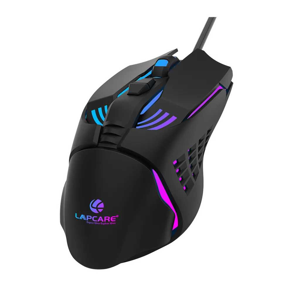 LAPCARE Champ LGM-105 Wired Gaming Mouse (Black)