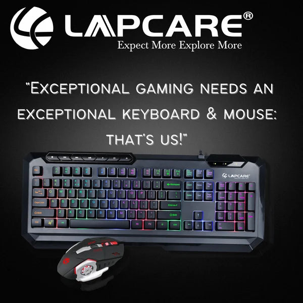 Lapcare Champ Series LGC-012 Wired Gaming Keyboard and Mouse Combo