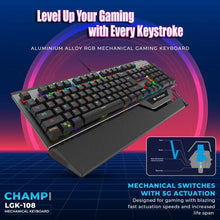 LAPCARE Champ (LGK-108) Full Anti ghosting Mechanical RGB Gaming Keyboard