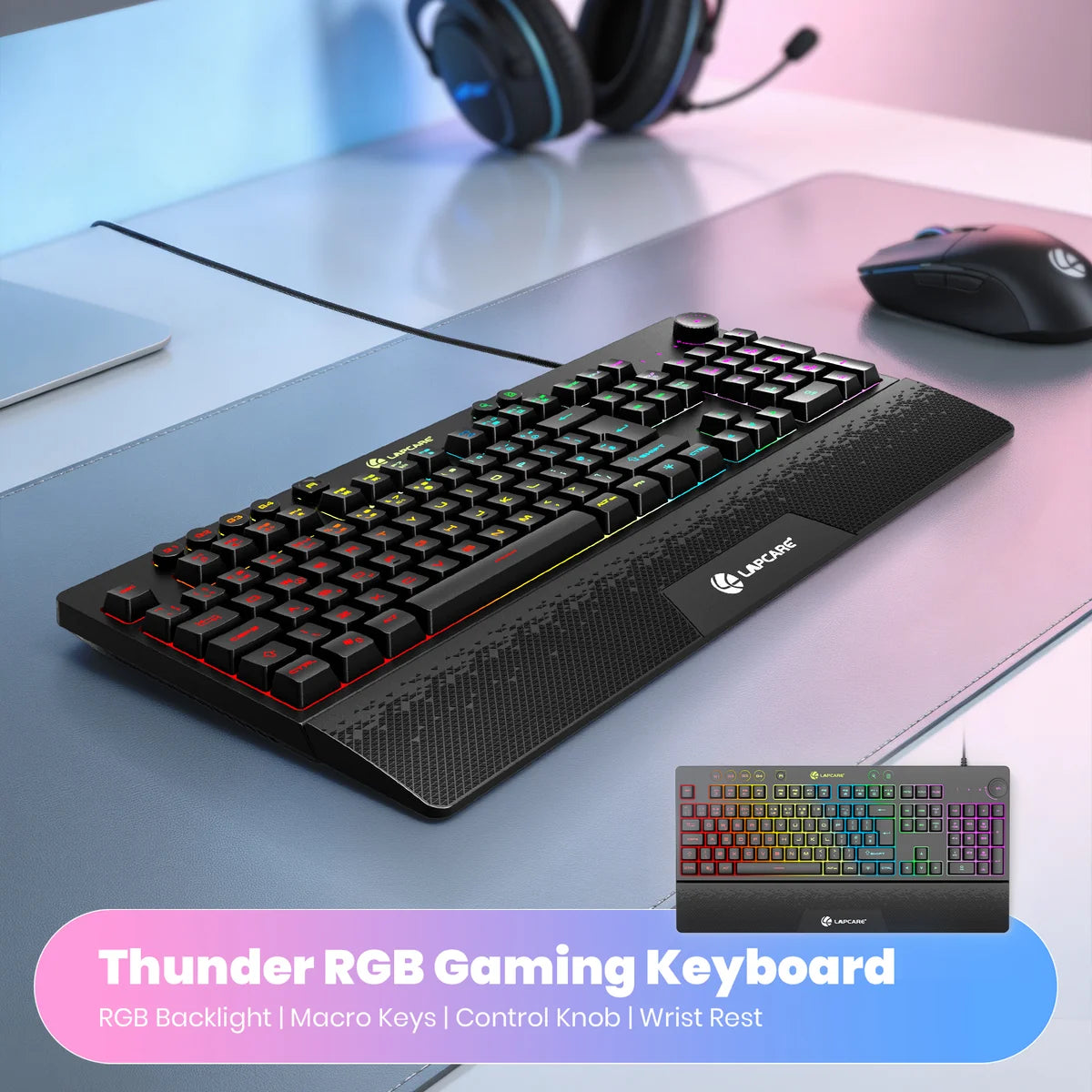 Lapcare Champ LGK-111 Gaming Keyboard (Black