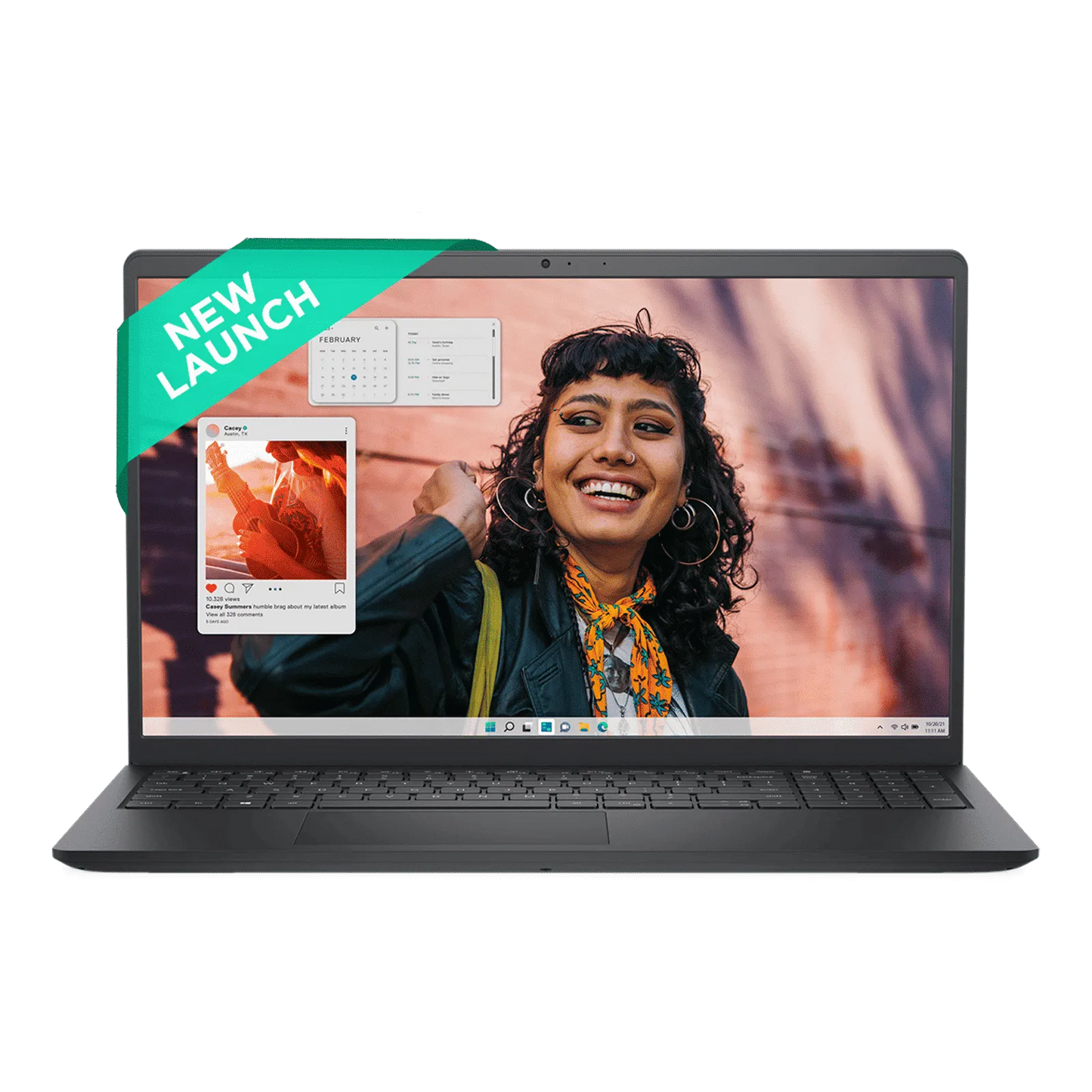 Dell 15 Laptop, Intel Core 3 100U Processor, 8GB, 512GB, Intel UHD Graphics Graphics, 15.6" FHD 120Hz IPS 250 nit Display, 12 Months Mcafee, Win 11 + Office H&S 2024, Black