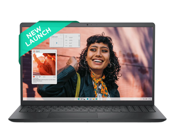 Dell 15 Laptop, Intel Core 3 100U Processor, 8GB, 512GB, Intel UHD Graphics Graphics, 15.6" FHD 120Hz IPS 250 nit Display, 12 Months Mcafee, Win 11 + Office H&S 2024, Black