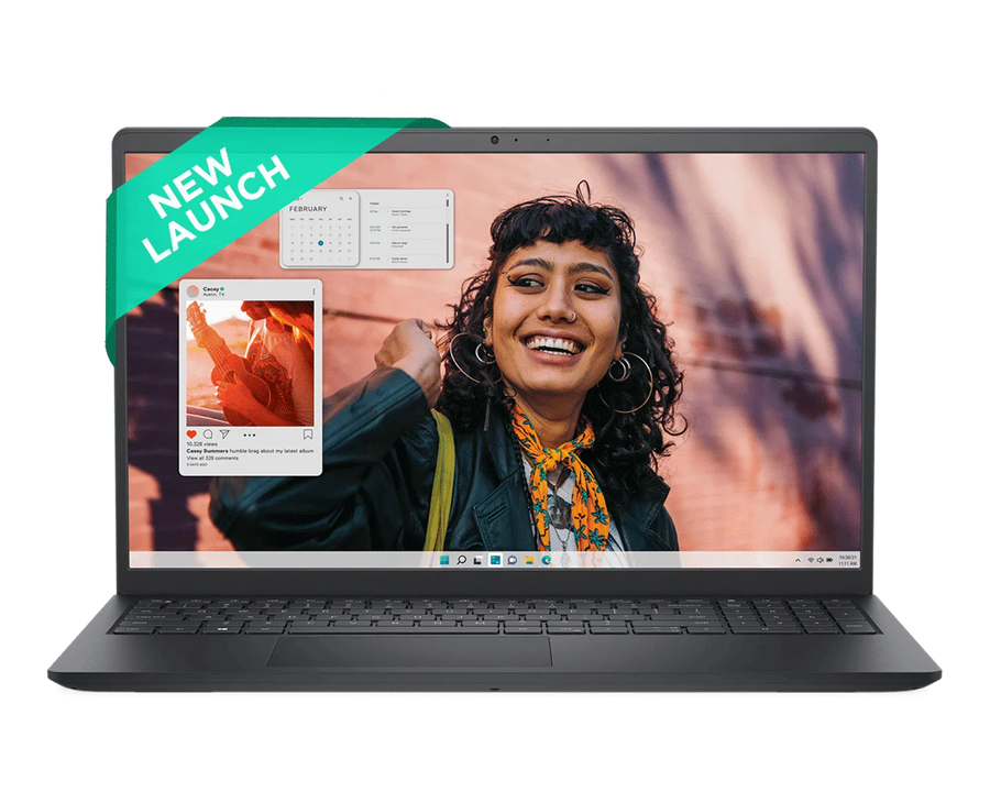 Dell 15 Laptop, Intel Core 3 100U Processor, 8GB, 512GB, Intel UHD Graphics Graphics, 15.6" FHD 120Hz IPS 250 nit Display, 12 Months Mcafee, Win 11 + Office H&S 2024, Black