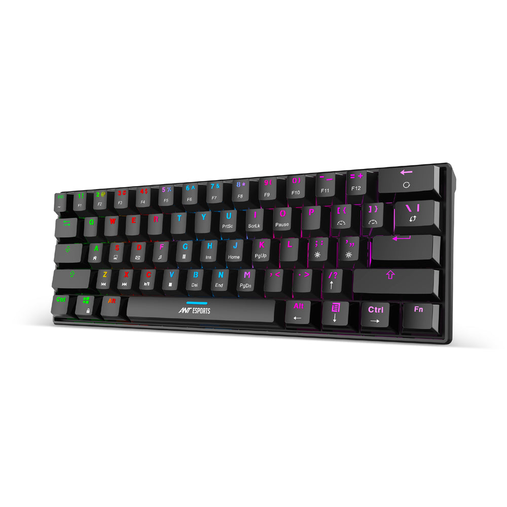 Ant Esports MK1300 V2 Mechnical Wired Gaming keyboard,with RGB, (Black)
