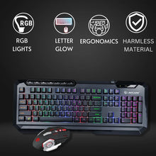 LAPCARE LGC-003 RGB Rainbow Gaming Keyboard and Mouse Combo (Black)