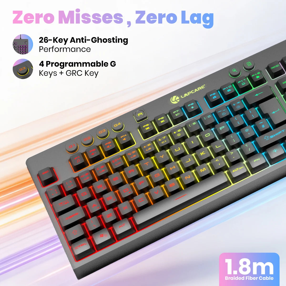 Lapcare Champ LGK-111 Gaming Keyboard (Black