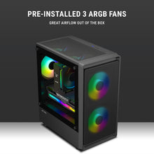 Ant Esports 400 Air mini (M-ATX/M-ITX) Black Cabinet 3x120mm Fans