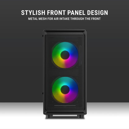 Ant Esports 400 Air mini (M-ATX/M-ITX) Black Cabinet 3x120mm Fans