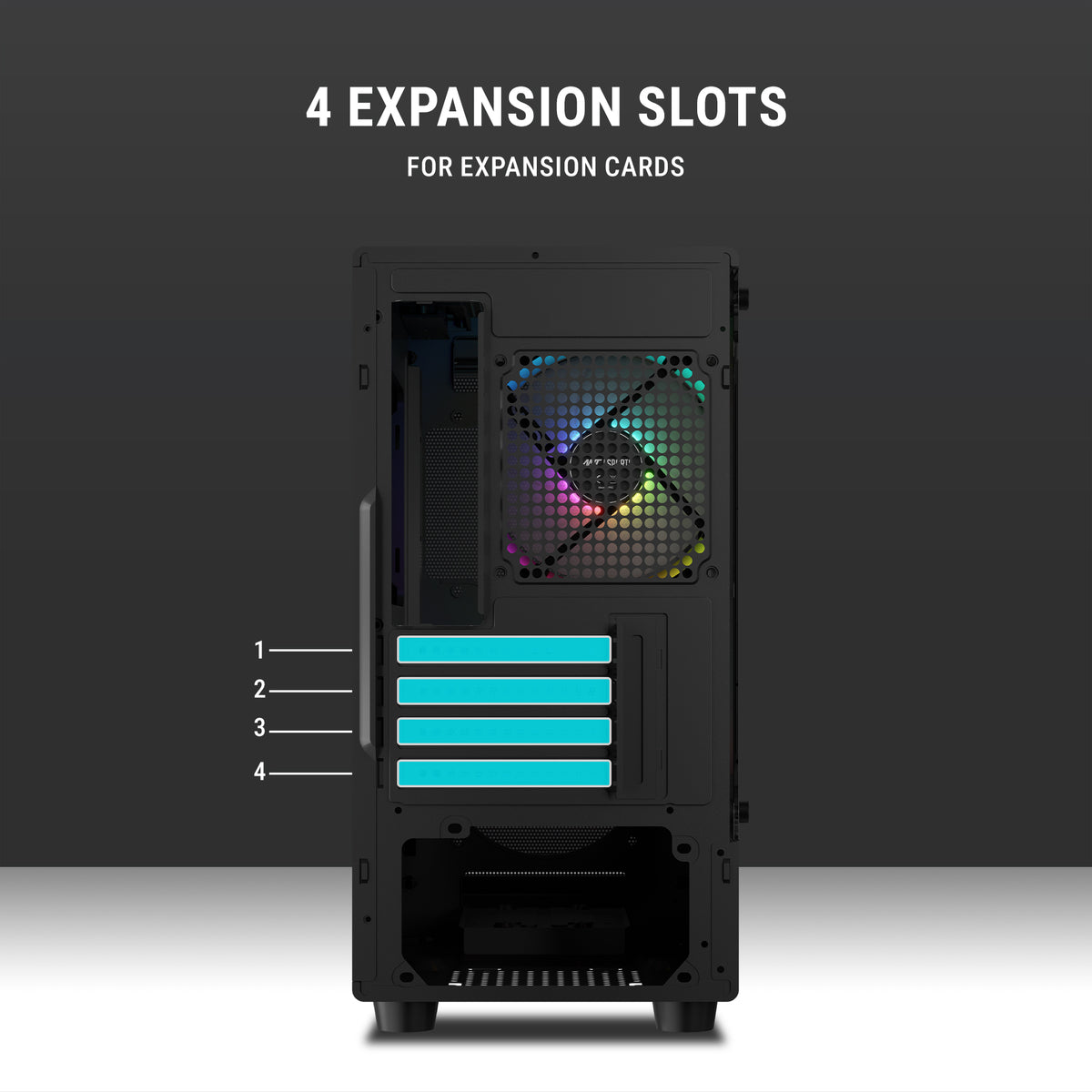 Ant Esports 400 Air mini (M-ATX/M-ITX) Black Cabinet 3x120mm Fans