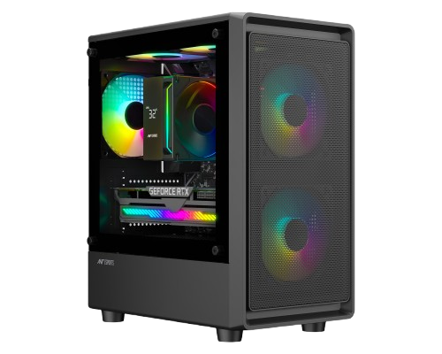 Ant Esports 400 Air mini (M-ATX/M-ITX) Black Cabinet 3x120mm Fans