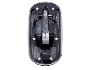 Ant OM140 PRO Wireless Optical Mouse - Black & Transparent