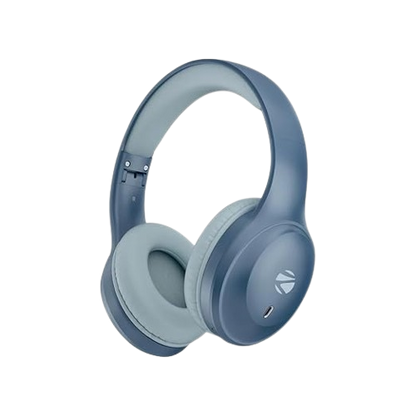 ZEBRONICS Zeb Paradise Neo Blue 40mm Drivers Up to 50h* Backup Rapid Charging (10min Charge for 7h* use