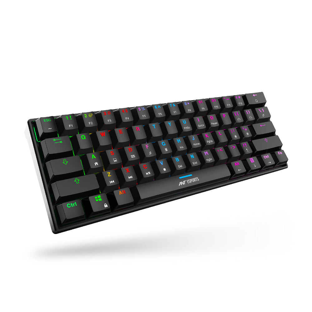 Ant Esports MK1300 V2 Mechnical Wired Gaming keyboard,with RGB, (Black)