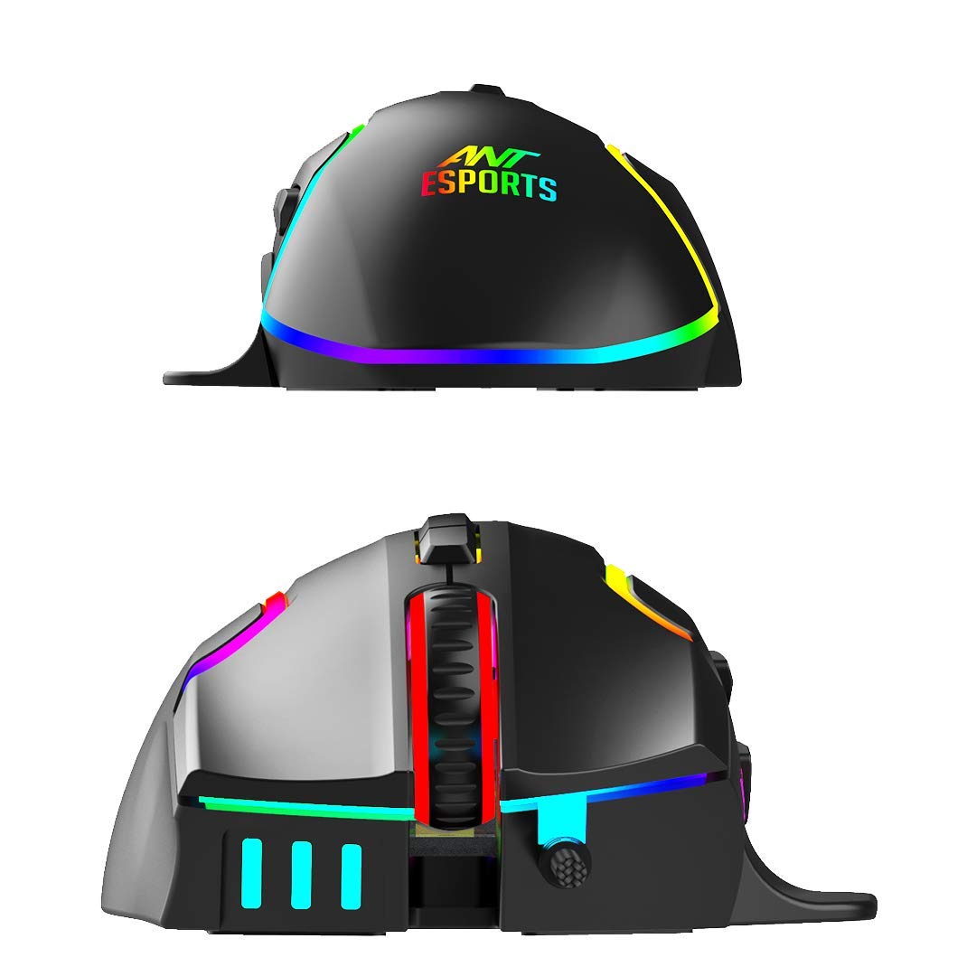 Ant Esports GM320 12800DPI RGB Wired Gaming Mouse Black