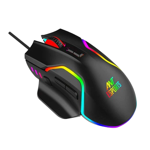 Ant Esports GM320 12800DPI RGB Wired Gaming Mouse Black