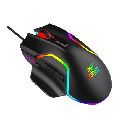 Ant Esports GM320 12800DPI RGB Wired Gaming Mouse Black