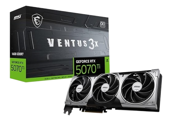 MSI GeForce RTX 5070 Ti 16GB VENTUS 3X OC, Graphic card