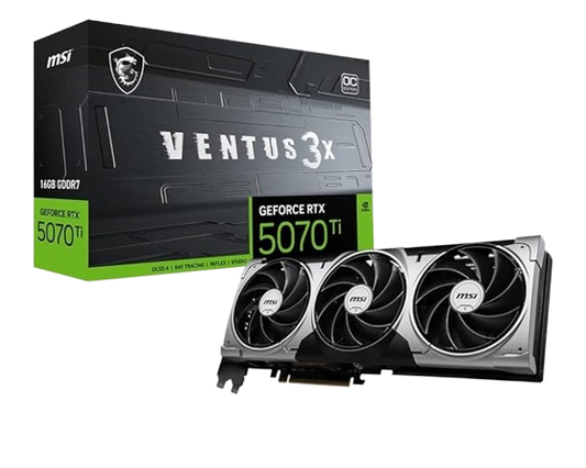 MSI GeForce RTX 5070 Ti 16GB VENTUS 3X OC, Graphic card