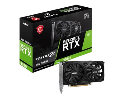MSI GeForce RTX 3050 Ventus 2X 6G OC, Graphic Card