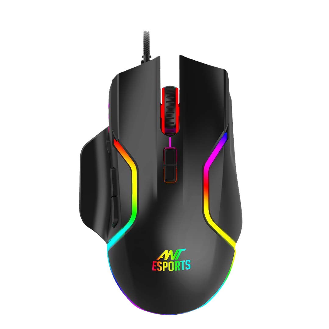 Ant Esports GM320 12800DPI RGB Wired Gaming Mouse Black