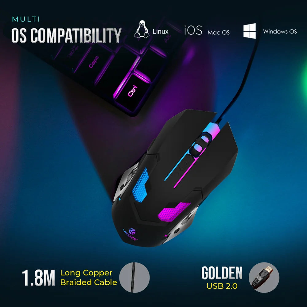 Lapcare Champ LGM-100 Gaming Mouse (Black)