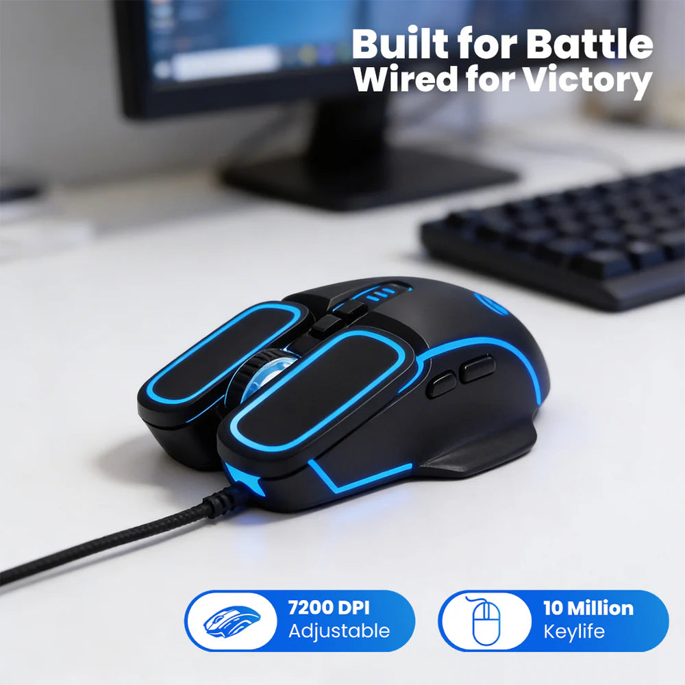 LAPCARE CHAM P VOYAGER(LGM-201) GAMING MOUSE 7200DP