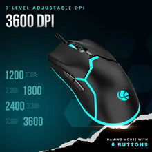 Lapcare Champ Razor Gaming RBG Mouse 3600dpi (LGM-204)