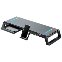 Acer Ergo Monitor Stand, RGB Lighting, 4-Port USB Hub(Black)