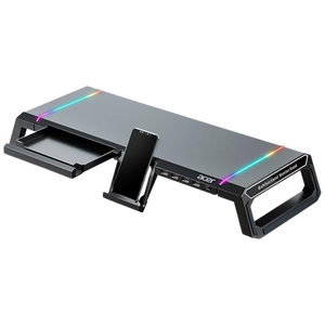 Acer Ergo Monitor Stand, RGB Lighting, 4-Port USB Hub(Black)