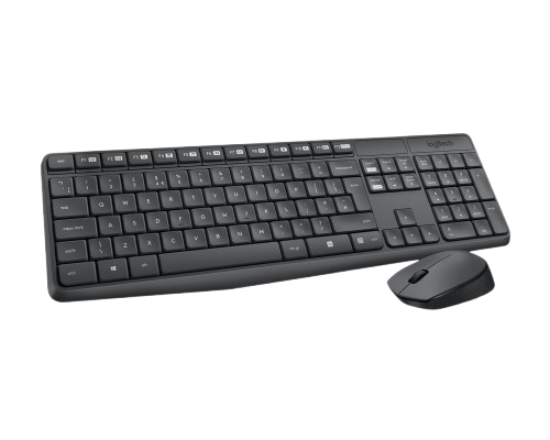Logitech MK235 Wireless Keyboard and Mouse Combo Black