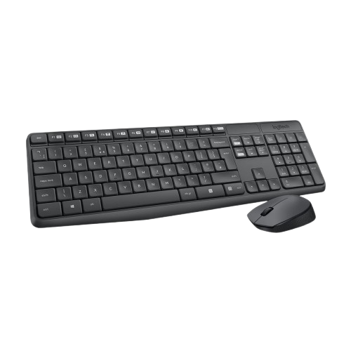 Logitech Wireless Keyboard and Mouse Combo,MK235- Black