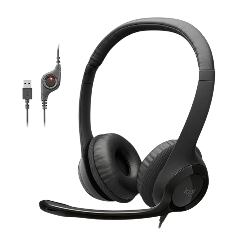 Logitech H390 USB Headset with Noise-Canceling Mic