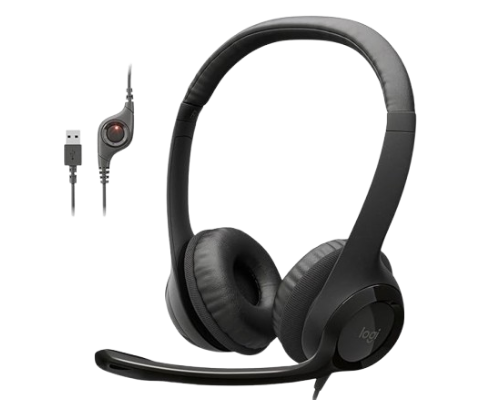 Logitech H390 USB Headset with Noise-Canceling Mic