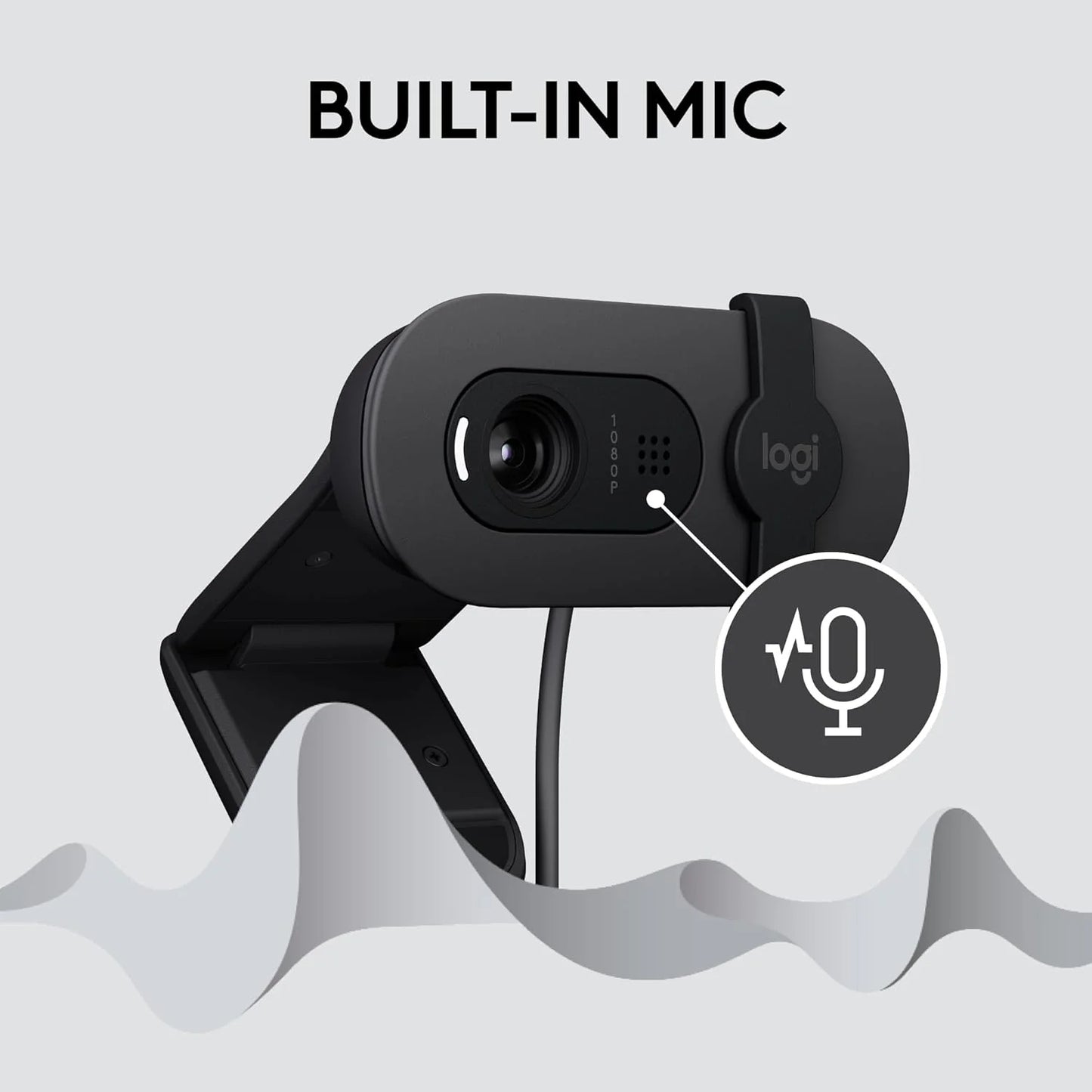 Logitech Brio 100 Full HD 1080P Webcam