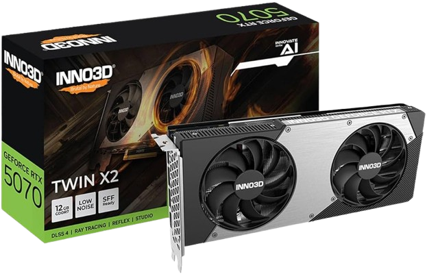 INNO3D GEFORCE RTX 5070 TWIN X2 OC 12GB GDDR7 Graphic Card
