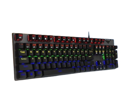 LAPCARE Champ (LGK-105) Full Anti Ghosting Mechanical RGB Gaming USB-A Keyboard, Blue Axis Keys